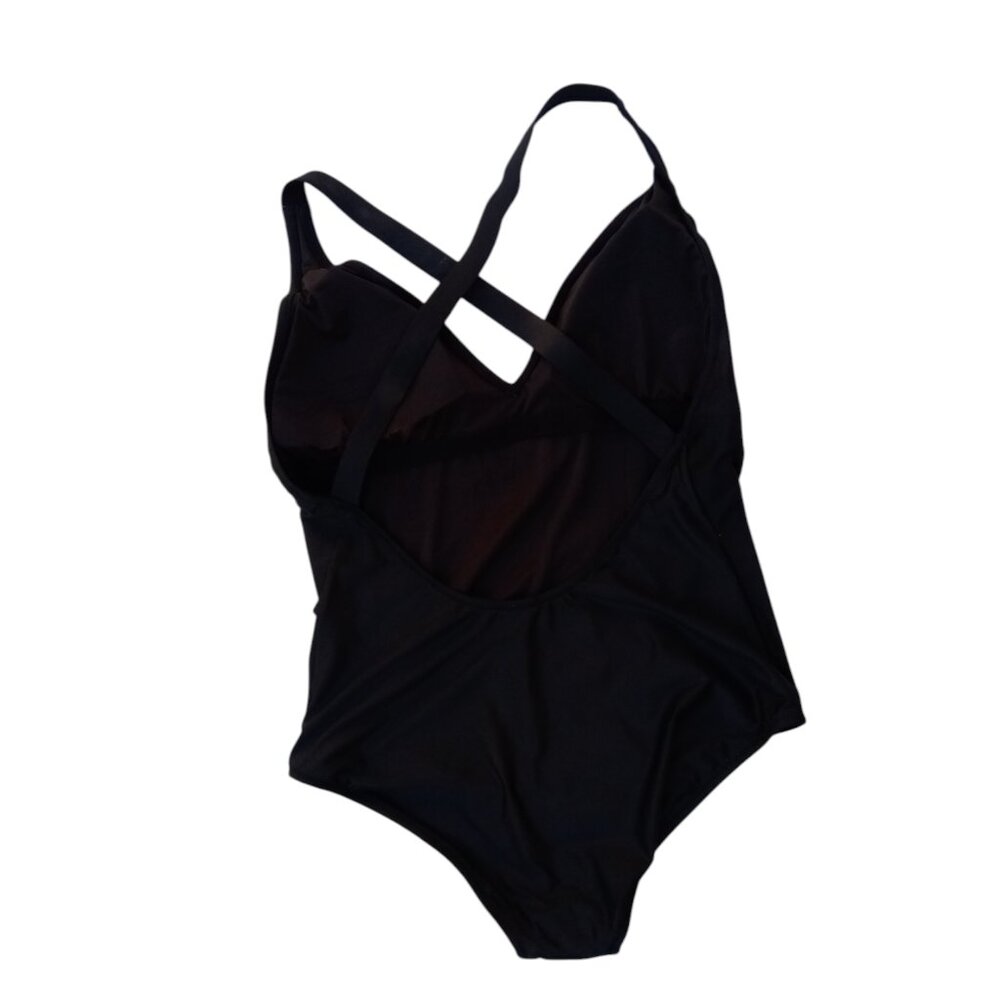J Crew 1-Piece Swimsuit Cross Back swimsuit sz 16DD